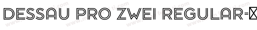 Dessau pro Zwei Regular字体转换